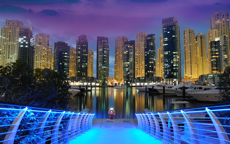 城市夜景高楼大厦