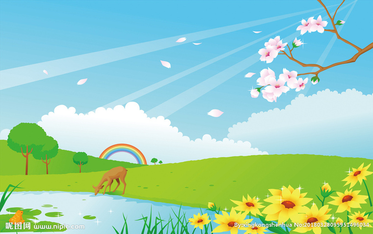 G卡通春天儿童房