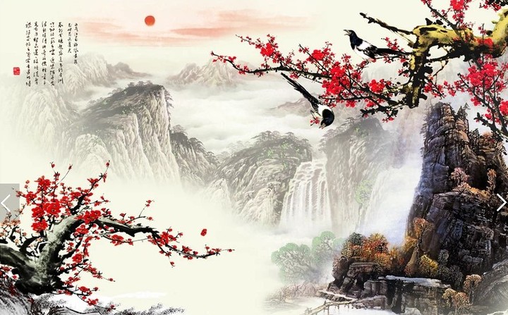 锦绣江山旭日东升