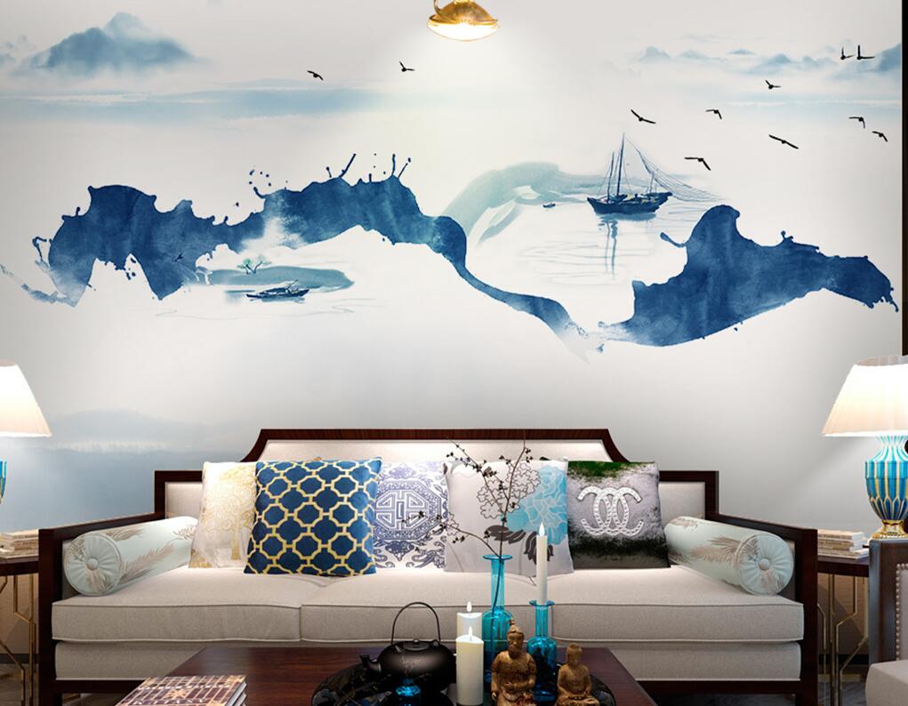 新中式意境抽象水