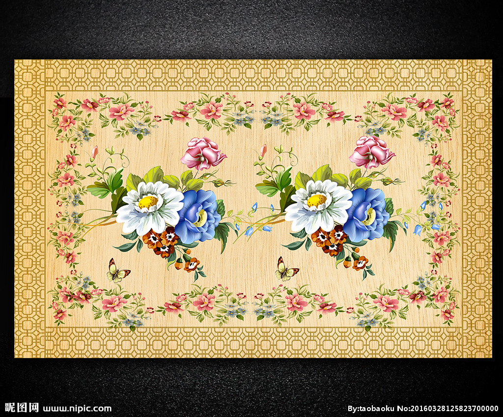 G欧式花纹电视背