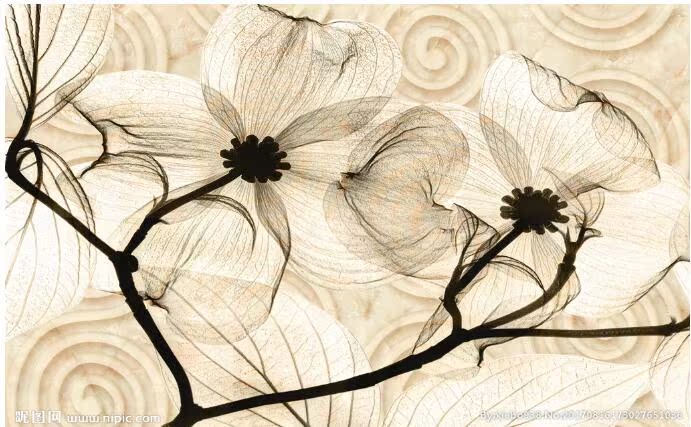 复古花纹螺旋背景