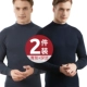 Quần áo nam cao cổ áo mùa thu cotton áo len trung niên cotton cao cấp đồ lót nhiệt đơn mảnh cao cổ áo cotton lỏng