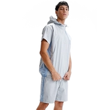 HOTSUIT Мужской спортивный костюм для спортзала для отдыха с капюшоном, для бега, осенний, 2022, короткий рукав