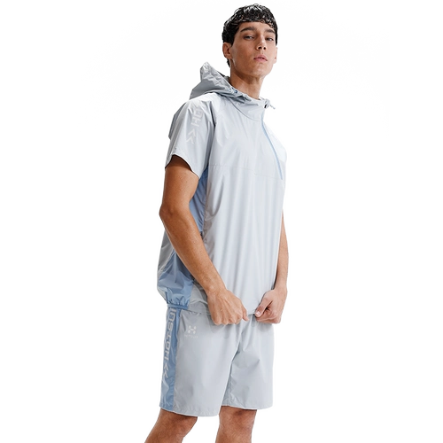 HOTSUIT Мужской спортивный костюм для спортзала для отдыха с капюшоном, для бега, осенний, 2022, короткий рукав