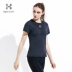 Hoa Kỳ Quần áo thấm mồ hôi HOTSUIT Nữ thấm hút ẩm thể thao áo thun dài tay Slim fit bên trong áo sơ mi ngắn tay Áo phông thể thao