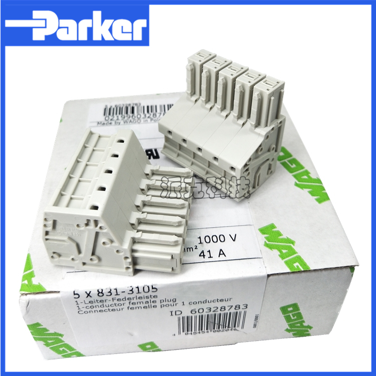 German Wico Mcs Multi-Purpose Hole Connector 831-3105 Five-Pole Channel Spacing 7.62mm Wago