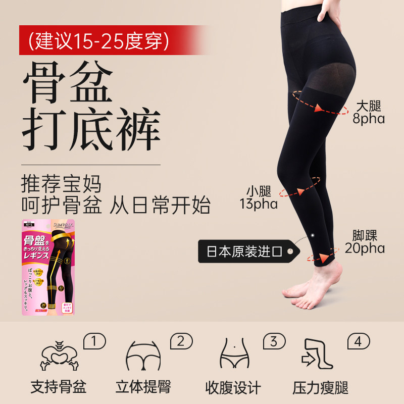 日本进口 SLIM WAlK 丝翎 发热压力连裤袜 天猫优惠券折后￥49包邮（￥99-50）3款可选