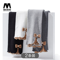 (2 dresses) spring and autumn girls leggings thin cute outside girls foreign fashion pantyhose childrens pants