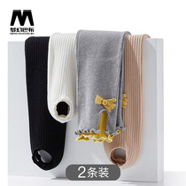 (2) 2021 Spring and Autumn new childrens pantyhose knitted baby thin girls foreign style nine leggings