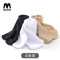 (4-pack) childrens pantyhose dancing socks thin stockings white leggings practice girl dance socks