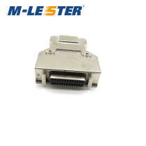 Menglaisi HPDB26 female iron shell shrapnel puncture Press wire 26-core socket connector DB26 hole