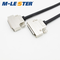 Menglaisi DB50 male-to-female adapter cable 50-core male-to-female adapter wire iron shell screw 1 m