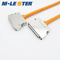 Menglaisi SCSI DB68 female-to-female transfer cable 68-core female-to-female connection iron shell shrapnel buckle