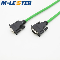 Menglaisi SCSI CN14 core revolution male plastic shell screw connection line spacing 1 27MM