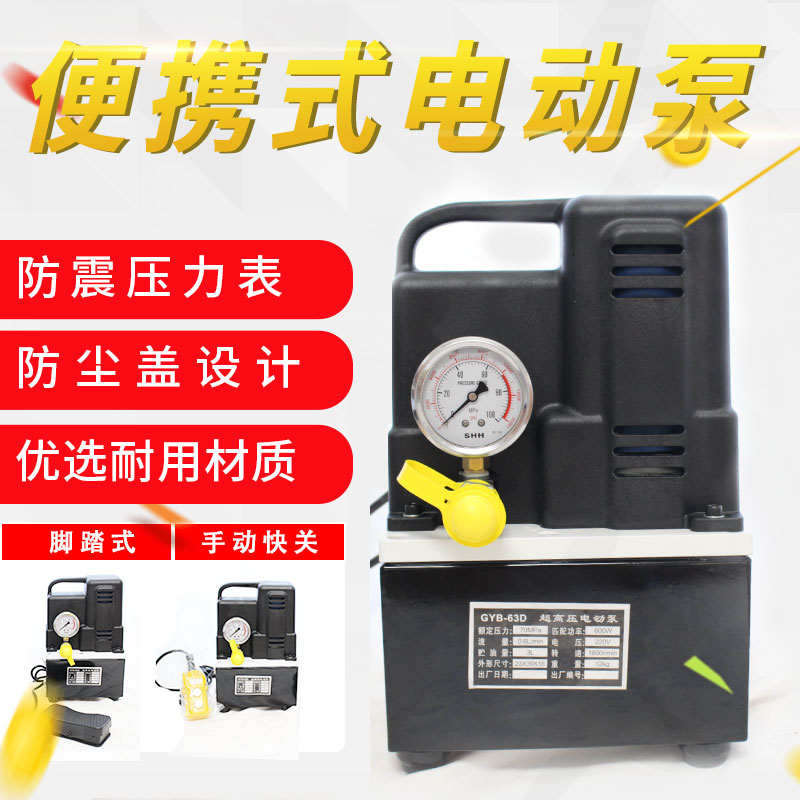 Small hydraulic pump assembly portable hydraulic station hydraulic system pressure bearing special tool electric hydraulic press