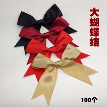 Big ribbon BOW flower ribbon flower ribbon black gift box ribbon Shandong Weifang Baiyi crafts