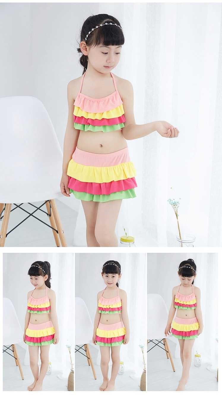 Baiya cô gái áo tắm phù hợp với đồ bơi trẻ em chia bikini võ sĩ công chúa lớn áo tắm thoải mái - Bộ đồ bơi của Kid áo tắm cho bé