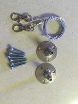 Hot and popular advertisement KT acrylic lotus PVC wood board iron chain stainless steel hanging suspension rod rope