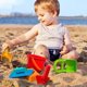 Hape Children's beach set toy sand digging tool thickened plastic shovel bucket small bucket kettle model 1-6 ປີ