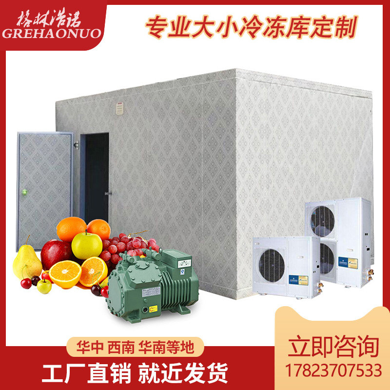 Chongqing fruit and vegetable preservation freezer equipment Large and small freezer refrigeration unit Cold storage full set of equipment