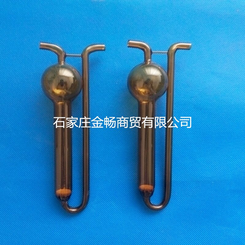 U型多孔玻板吸收瓶 白色/棕色U型多孔玻板吸收管瓶10/25/50/75ml