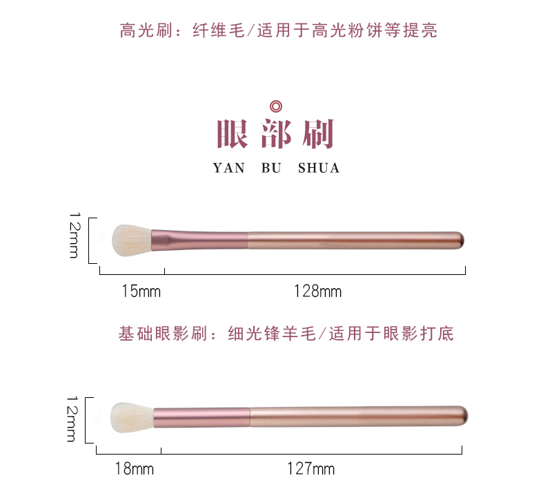12 chú gấu với bộ cọ trang điểm nho nhỏ bộ cọ trang điểm Chương Châu bộ cọ trang điểm cho người mới bắt đầu cọ bóng mắt công cụ làm đẹp - Các công cụ làm đẹp khác cọ mắt