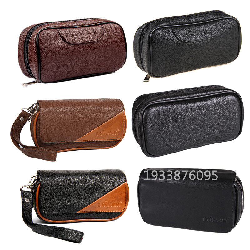 Tobacco Bucket Bag Portable Cow Leather Mass Large Capacity Male And Female Hand Holding Packs Smoking Bucket Accessories Special Tools 2 Fighting Tobacco Pack PU