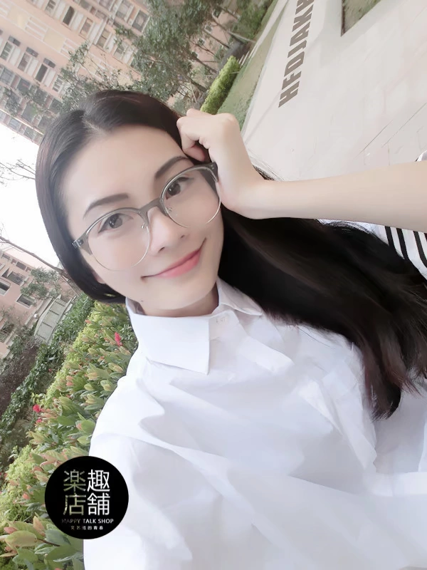 Vintage văn học phong cách Harajuku xu hướng nửa khung kim loại trong suốt khung tròn lớn ánh sáng kính Nhật Bản khung cận thị che mặt kính đa tròng