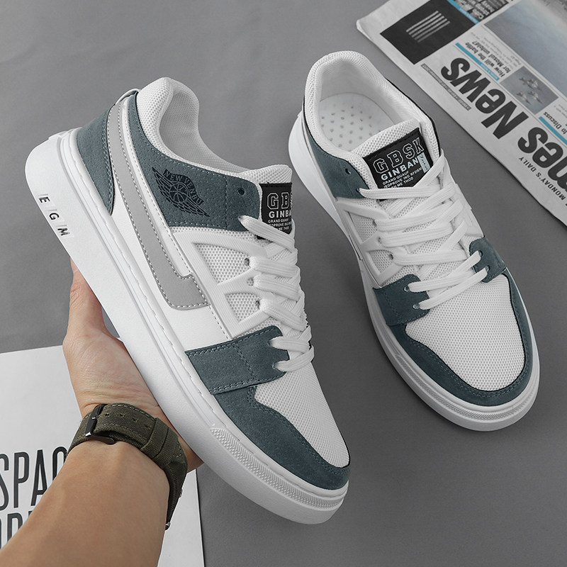 Autumn and winter 2022 new men's trend all-match mesh sports and leisure inner heightened soft sole shoes for men