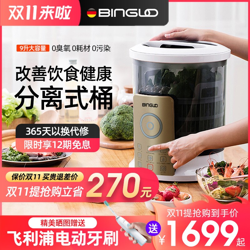 German bingo automatic vegetable washing machine household fruit and vegetable washing machine food disinfection and detoxification net food intelligent purification machine