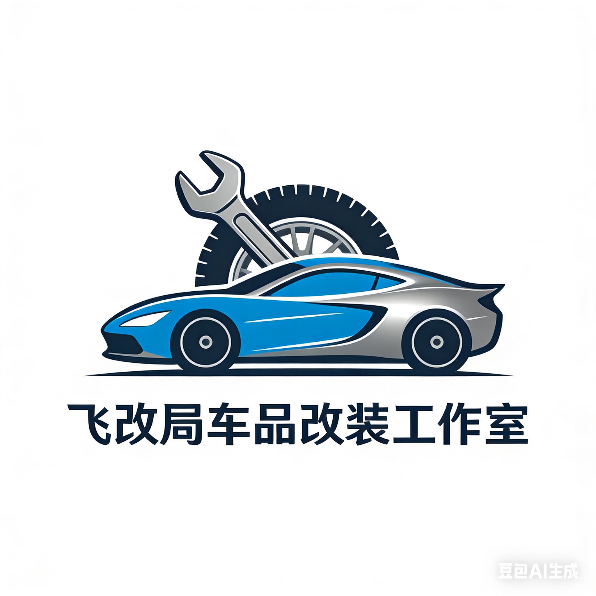 飞改局车品改装工作室的LOGO