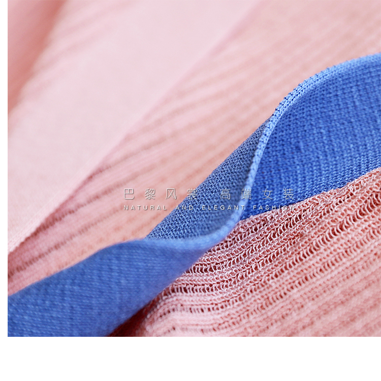 Cao đẳng faction lão hóa khá ẩn cảm giác pit kết cấu V-Cổ màu sắc tương phản mỏng ice knit cardigan phụ nữ mùa thu áo khoác len mỏng