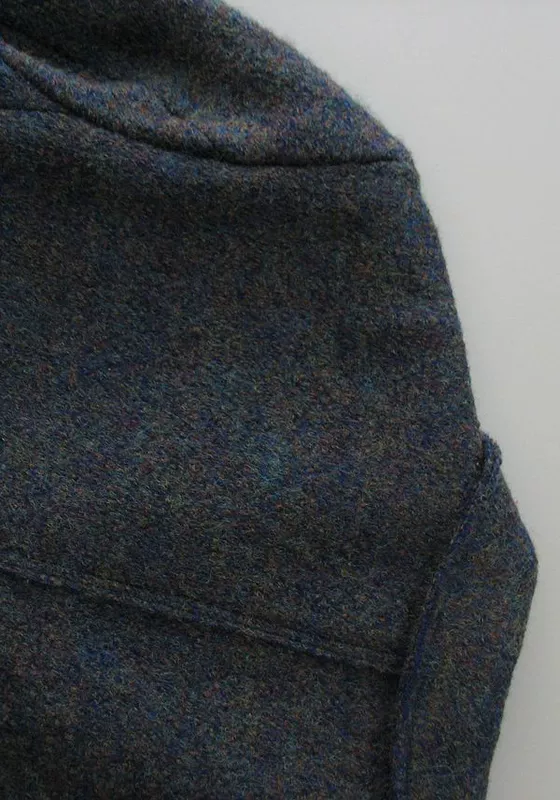 Gỗ [T79-604] thương hiệu len lông cừu nam chính hãng áo len lông cừu 0,74kg áo khoác da nam