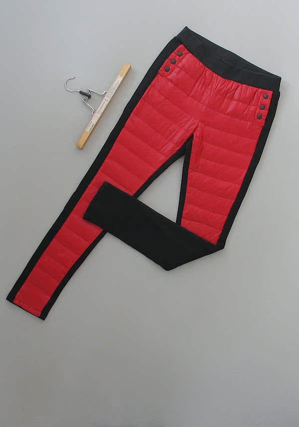 Màu đỏ [E211-611] quần legging nữ hàng hiệu đích thực mới làm ấm quần 0,50kg quần áo tập gym nữ
