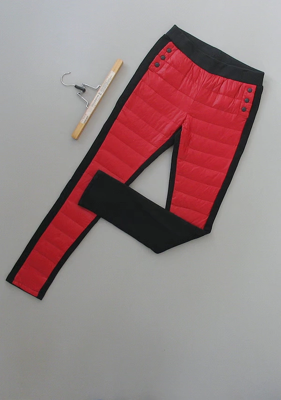 Màu đỏ [E211-611] quần legging nữ hàng hiệu đích thực mới làm ấm quần 0,50kg quần áo tập gym nữ