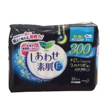 Japanese imported flower King Music and Yasu muscle F Series Volume multi night wing sanitary napkin 30cm * 10 pieces