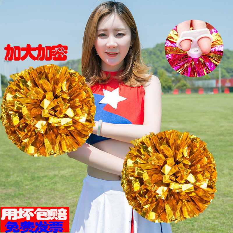 Cheerleader Flower Ball Big Number cheerleader Flower School Dance Carnivals Show Hands with Flower Games Helping Props