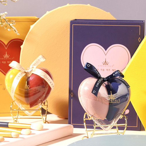 The Loving Beauty and the Makeup Egg) South Korean Ermuk Beauty Makeup Egg Kit Super Soft Not Eat Powder Makeup Egg Dry And Wet