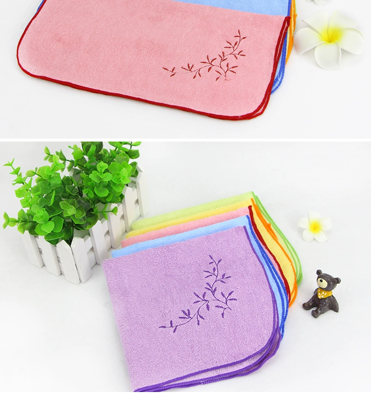 Jie Ya mềm thấm da thân thiện với sợi tre khăn vẻ đẹp khăn mặt khăn baby khăn nhỏ đơn - Khăn tắm / áo choàng tắm ao choang tam