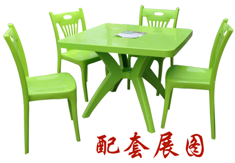 Nhà sản xuất dày bán trực tiếp giải trí ngoài trời bàn ghế nhựa quầy hàng thực phẩm patio đồ nội thất ngoài trời gian hàng thịt nướng bàn ghế - Bộ đồ nội thất nội thất phòng ngủ hiện đại