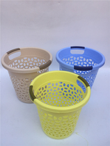Household plastic creative hollow trash can Office lidless storage bucket Waste paper basket bathroom debris trash can