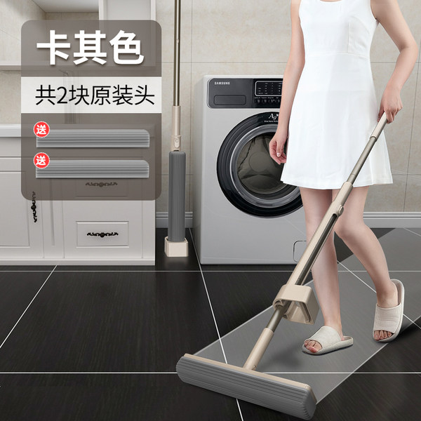 2018年红星奖金奖 好巧 干湿两用海绵头免洗拖把 天猫优惠券折后￥69包邮（￥89-20）配2块海绵头