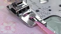 Brother sewing machine electric household multi-function accessories 3MM zigzag three-fold curling edge roll lace presser foot