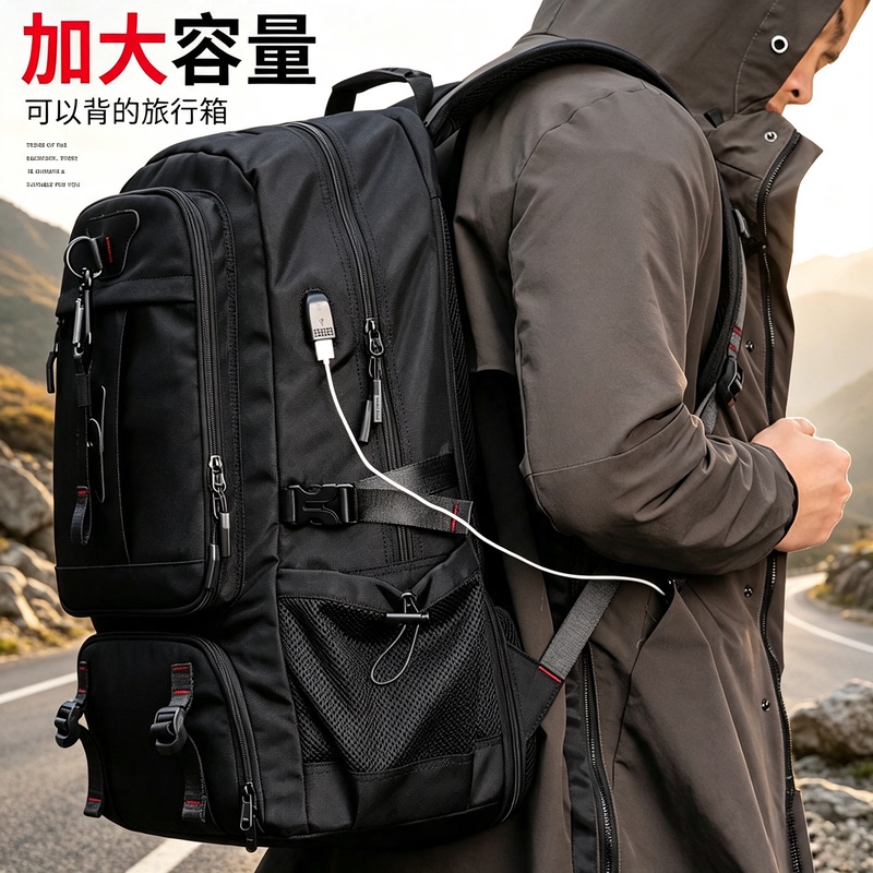 Travel Bag, Backpack, Large-Capacity Backpack, Men's Short-Distance Business Trip Computer Bag, Women's Travel Luggage Bag, Mountaineering Bag Travel Bag, Backpack, Large-Capacity Backpack, Men's Short-Distance Business Trip Computer Bag, Women's Travel Luggage Bag, Mountaineering Bag