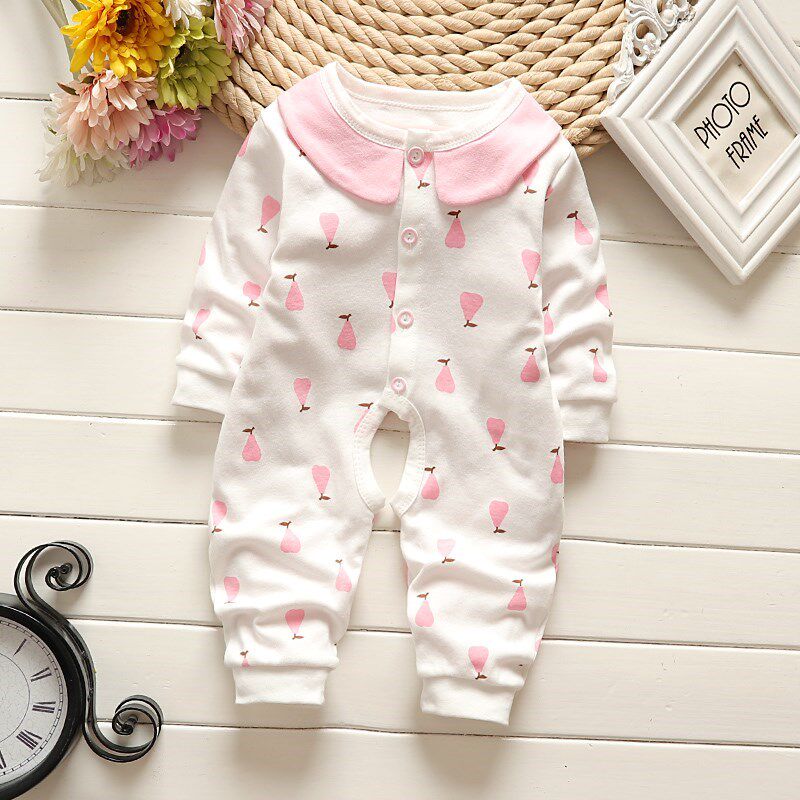 Male Baby Autumn winter 1 year to 3 baby girl's body lingerie clothing 4 pure cotton 6 toddlers 9 freshmen 12 months 5