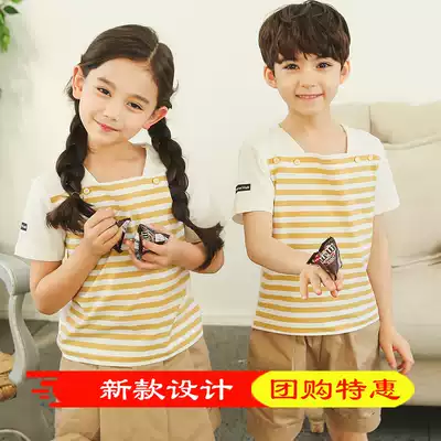 Kindergarten garden clothes summer short-sleeved primary school uniforms children's class uniforms set summer sportswear English style