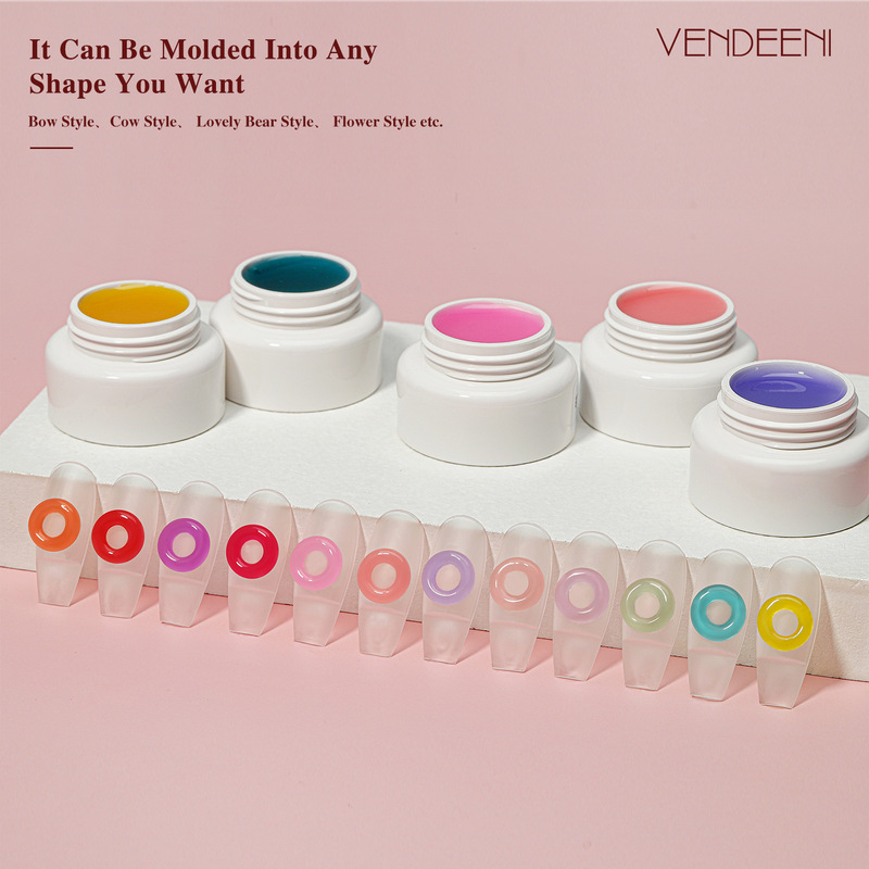 3D Soft Candy Carving Gel Model Shaping Gel Stereo Transparent Phototherapy Gel Nail Art Kneading Gel Gel Nail Salon Special Use