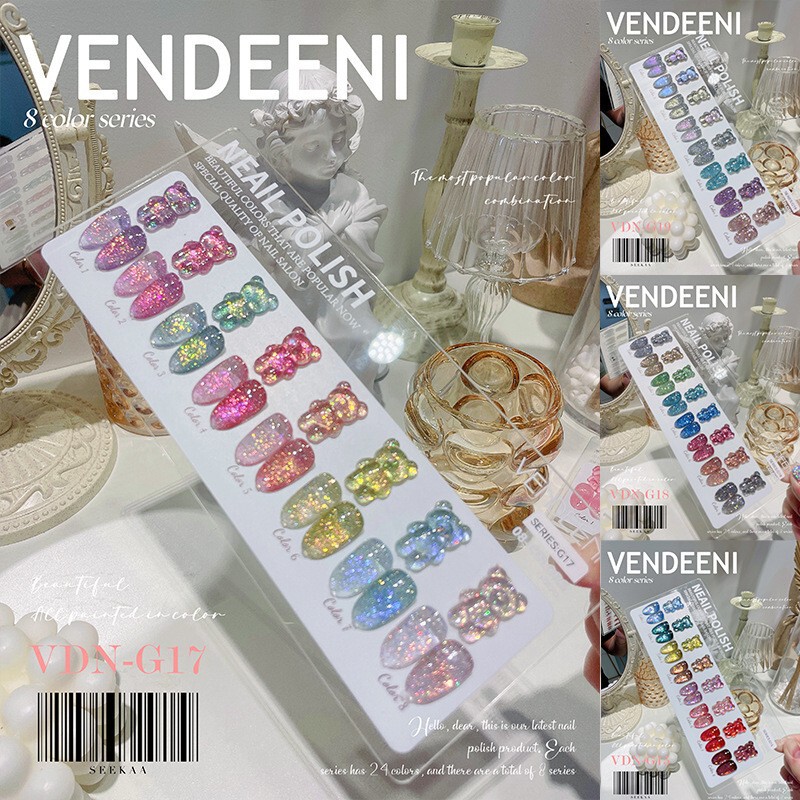 Vsn New Product g Series Various Small Sets of Star Sand Glitter Gel Nail Polish for Opening a Store