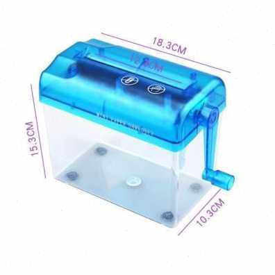 Factory sales A4A6 mini -shaking -shaped electric crusher hand manual fragment paper crusher office machine broken household use